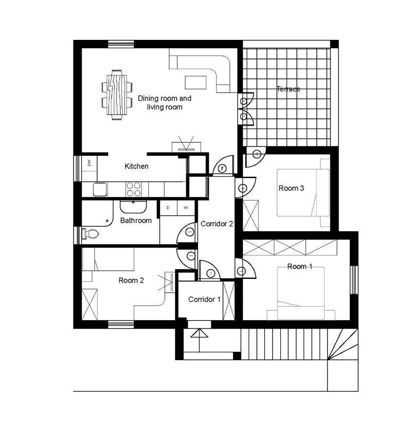 Apartmani Beba Omišalj Exterior foto